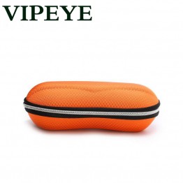 Portable Fiber Colorful Cover Sunglasses Case For Women Glasses Box With Zipper Eyewear Cases Eyewear Accessories 2018